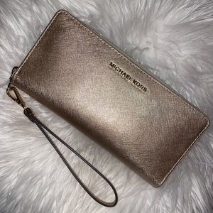 Gold Michael Kors Wallet